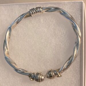 Bracelet- hinged sterling silver
